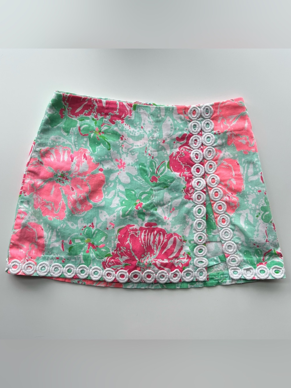 Lilly Pulitzer Lenore beach walk skort pink & green